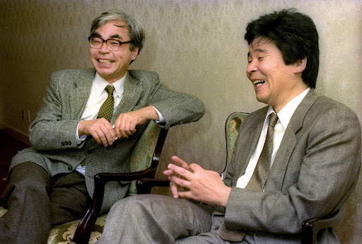 Photo de Miyazaki et Takahata